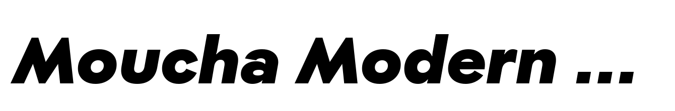 Moucha Modern Black Italic